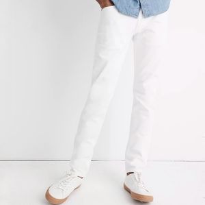 NWT Madewell Skinny Everyday Flex Jeans Tile White